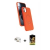 MARSİLYAN™- iPhone 11 Kılıf İz Işık Koleksiyonu - Siyah Buffer Cam Ekran Koruyucu + Pers Alüminyum Kamera Lens - GD