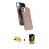 MARSİLYAN™- iPhone 11 Kılıf İz Işık Koleksiyonu - Siyah Buffer Cam Ekran Koruyucu + Kırmızı Rainbow Kamera Lens Koruma Cam