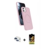 MARSİLYAN™- iPhone 11 Kılıf İz Işık Koleksiyonu - Siyah Buffer Cam Ekran Koruyucu + Pers Alüminyum Kamera Lens - LT
