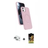 MARSİLYAN™- iPhone 11 Kılıf İz Işık Koleksiyonu - Siyah Buffer Cam Ekran Koruyucu + Pers Alüminyum Kamera Lens - YL