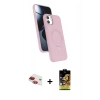 MARSİLYAN™- iPhone 11 Kılıf İz Işık Koleksiyonu - Siyah Buffer Cam Ekran Koruyucu + Pers Alüminyum Kamera Lens - KI