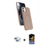 MARSİLYAN™- iPhone 11 Kılıf İz Işık Koleksiyonu - Siyah Buffer Hayalet Cam Ekran Koruyucu + Pers Alüminyum Kamera Lens - GI