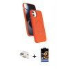 MARSİLYAN™- iPhone 11 Kılıf İz Işık Koleksiyonu - Siyah Buffer Hayalet Cam Ekran Koruyucu + Pers Alüminyum Kamera Lens - GD