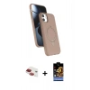 MARSİLYAN™- iPhone 11 Kılıf İz Işık Koleksiyonu - Siyah Buffer Hayalet Cam Ekran Koruyucu + Pers Alüminyum Kamera Lens - KI