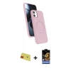 MARSİLYAN™- iPhone 11 Kılıf İz Işık Koleksiyonu - Siyah Buffer Hayalet Cam Ekran Koruyucu + Rainbow Kamera Lens Koruma Cam - KI