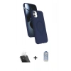 MARSİLYAN™- iPhone 11 Kılıf İz Işık Koleksiyonu - Siyah Joko Magic 5D Cam + Kamera Lens Koruma Cam - SF