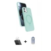 MARSİLYAN™- iPhone 11 Kılıf İz Işık Koleksiyonu - Siyah Joko Magic 5D Cam + Kamera Lens Koruma Cam - SF