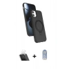 MARSİLYAN™- iPhone 11 Kılıf İz Işık Koleksiyonu - Siyah Joko Magic 5D Cam + Kamera Lens Koruma Cam - SF