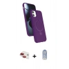 MARSİLYAN™- iPhone 11 Kılıf İz Işık Koleksiyonu - Siyah Joko Magic 5D Cam + Pers Alüminyum Kamera Lens - KI