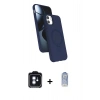 MARSİLYAN™- iPhone 11 Kılıf İz Işık Koleksiyonu - Siyah Joko Magic 5D Cam + PVD Metal Kamera Lens - MI