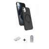 MARSİLYAN™- iPhone 11 Kılıf İz Işık Koleksiyonu - Siyah Joko Magic 5D Cam + Renkli Kamera Lens Koruma Cam - PE