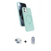 MARSİLYAN™- iPhone 11 Kılıf İz Işık Koleksiyonu - Siyah Joko Magic 5D Cam + Pers Alüminyum Kamera Lens - GI