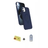 MARSİLYAN™- iPhone 11 Kılıf İz Işık Koleksiyonu - Siyah Joko Magic 5D Cam + Rainbow Kamera Lens Koruma Cam - KI