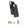 MARSİLYAN™- iPhone 11 Kılıf İz Işık Koleksiyonu - Siyah Joko Magic 5D Cam + Rainbow Kamera Lens Koruma Cam - KI