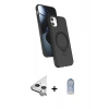 MARSİLYAN™- iPhone 11 Kılıf İz Işık Koleksiyonu - Siyah Joko Magic 5D Cam + Raze Metal Kamera Lens - GS