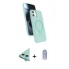MARSİLYAN™- iPhone 11 Kılıf İz Işık Koleksiyonu - Siyah Joko Magic 5D Cam + Raze Metal Kamera Lens - MI