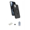MARSİLYAN™- iPhone 11 Kılıf İz Işık Koleksiyonu - Siyah Joko Magic 5D Cam + Renkli Kamera Lens Koruma Cam - SI