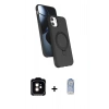 MARSİLYAN™- iPhone 11 Kılıf İz Işık Koleksiyonu - Siyah Joko Magic 5D Cam + PVD Metal Kamera Lens - TU