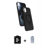 MARSİLYAN™- iPhone 11 Kılıf İz Işık Koleksiyonu - Siyah Joko Magic 5D Cam + PVD Metal Kamera Lens - TU
