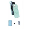 MARSİLYAN™- iPhone 11 Kılıf İz Işık Koleksiyonu - Siyah Joko Magic 5D Cam + Neon Fosforlu Kamera Lens - YL