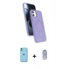MARSİLYAN™- iPhone 11 Kılıf İz Işık Koleksiyonu - Siyah Joko Magic 5D Cam + Neon Fosforlu Kamera Lens - YL