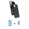 MARSİLYAN™- iPhone 11 Kılıf İz Işık Koleksiyonu - Siyah Joko Magic 5D Cam + Neon Fosforlu Kamera Lens - YL