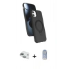 MARSİLYAN™- iPhone 11 Kılıf İz Işık Koleksiyonu - Siyah Joko Magic 5D Cam + Yeşil Pers Alüminyum Kamera Lens