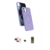 MARSİLYAN™- iPhone 11 Kılıf İz Işık Koleksiyonu - Siyah Joko Magic 5D Hayalet Cam + Pers Alüminyum Kamera Lens - KI