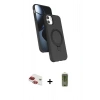 MARSİLYAN™- iPhone 11 Kılıf İz Işık Koleksiyonu - Siyah Joko Magic 5D Hayalet Cam + Pers Alüminyum Kamera Lens - KI