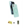 MARSİLYAN™- iPhone 11 Kılıf İz Işık Koleksiyonu - Siyah Joko Magic 5D Hayalet Cam + Rainbow Kamera Lens Koruma Cam - KI