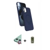 MARSİLYAN™- iPhone 11 Kılıf İz Işık Koleksiyonu - Siyah Joko Magic 5D Hayalet Cam + Raze Metal Kamera Lens - KI