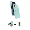 MARSİLYAN™- iPhone 11 Kılıf İz Işık Koleksiyonu - Siyah Joko Magic 5D Hayalet Cam + Raze Metal Kamera Lens - KI
