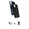 MARSİLYAN™- iPhone 11 Kılıf İz Işık Koleksiyonu - Siyah Joko Magic 5D Hayalet Cam + Pers Alüminyum Kamera Lens - LT