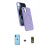 MARSİLYAN™- iPhone 11 Kılıf İz Işık Koleksiyonu - Siyah Joko Magic 5D Hayalet Cam + Neon Fosforlu Kamera Lens - MI