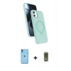 MARSİLYAN™- iPhone 11 Kılıf İz Işık Koleksiyonu - Siyah Joko Magic 5D Hayalet Cam + Neon Fosforlu Kamera Lens - MI
