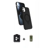 MARSİLYAN™- iPhone 11 Kılıf İz Işık Koleksiyonu - Siyah Joko Magic 5D Hayalet Cam + PVD Metal Kamera Lens - YL