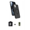 MARSİLYAN™- iPhone 11 Kılıf İz Işık Koleksiyonu - Siyah Joko Magic 5D Hayalet Cam + PVD Metal Kamera Lens - YL