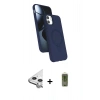 MARSİLYAN™- iPhone 11 Kılıf İz Işık Koleksiyonu - Siyah Joko Magic 5D Hayalet Cam + Raze Metal Kamera Lens - GS