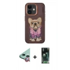 MARSİLYAN™- iPhone 11 Kılıf İz Minimal Koleksiyonu - Şeffaf 360 Full Body Arka Koruyucu + Raze Metal Kamera Lens - KI