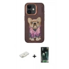 MARSİLYAN™- iPhone 11 Kılıf İz Minimal Koleksiyonu - Şeffaf 360 Full Body Arka Koruyucu + Renkli Kamera Lens Koruma Cam - TU