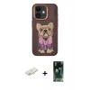 MARSİLYAN™- iPhone 11 Kılıf İz Minimal Koleksiyonu - Şeffaf 360 Full Body Arka Koruyucu + Renkli Kamera Lens Koruma Cam - YL