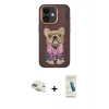 MARSİLYAN™- iPhone 11 Kılıf İz Minimal Koleksiyonu - Şeffaf Pasifik Cam Ekran Koruyucu + Pers Alüminyum Kamera Lens - GD