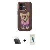 MARSİLYAN™- iPhone 11 Kılıf İz Minimal Koleksiyonu - Şeffaf Pasifik Cam Ekran Koruyucu + Kamera Lens Koruma Cam - SF