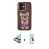 MARSİLYAN™- iPhone 11 Kılıf İz Minimal Koleksiyonu - Şeffaf Pasifik Cam Ekran Koruyucu + Raze Metal Kamera Lens - KI