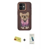 MARSİLYAN™- iPhone 11 Kılıf İz Minimal Koleksiyonu - Şeffaf Pasifik Cam Ekran Koruyucu + Rainbow Kamera Lens Koruma Cam - KI