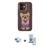 MARSİLYAN™- iPhone 11 Kılıf İz Minimal Koleksiyonu - Şeffaf Royal Nano Ekran Koruyucu + Pers Alüminyum Kamera Lens - GI