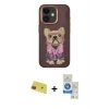 MARSİLYAN™- iPhone 11 Kılıf İz Minimal Koleksiyonu - Şeffaf Royal Nano Ekran Koruyucu + Rainbow Kamera Lens Koruma Cam - KI