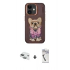 MARSİLYAN™- iPhone 11 Kılıf İz Minimal Koleksiyonu - Şeffaf Uv Polymer Nano Ekran Koruyucu + Pers Alüminyum Kamera Lens - YL
