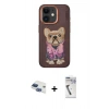 MARSİLYAN™- iPhone 11 Kılıf İz Minimal Koleksiyonu - Şeffaf Uv Polymer Nano Ekran Koruyucu + Pers Alüminyum Kamera Lens - LT