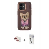 MARSİLYAN™- iPhone 11 Kılıf İz Minimal Koleksiyonu - Şeffaf Uv Polymer Nano Ekran Koruyucu + Pers Alüminyum Kamera Lens - KI